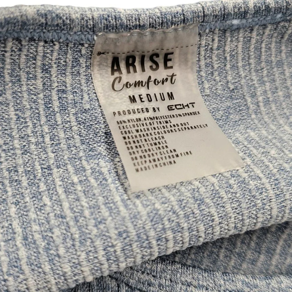 ECHT Arise Comfort Long  Sleeve Ribbed Crop Top Size Medium - Picture 6 of 6